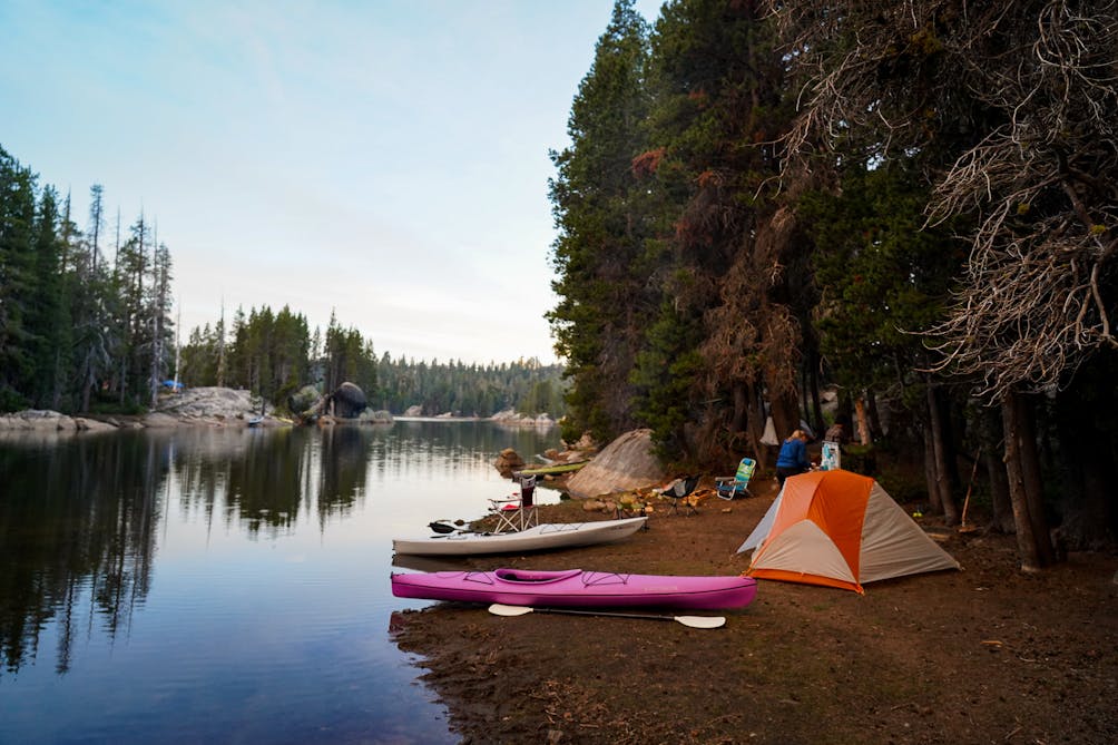 Camp and Kayak at Utica Reservoir in Stanislaus National Forest 