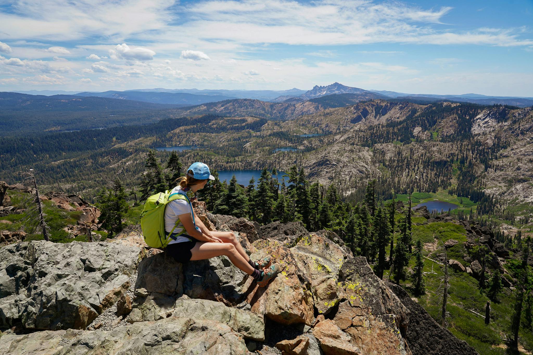 Hike to the Peak of Mount Elwell in the Lakes Basin 
