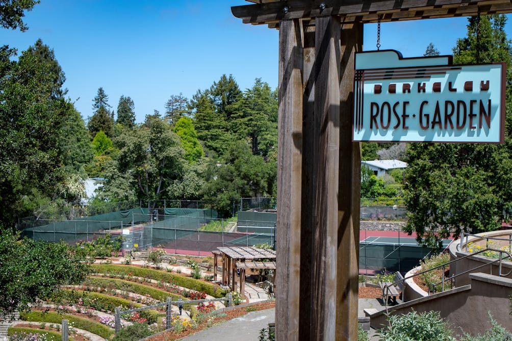 Sign for Berkeley Rose Garden 