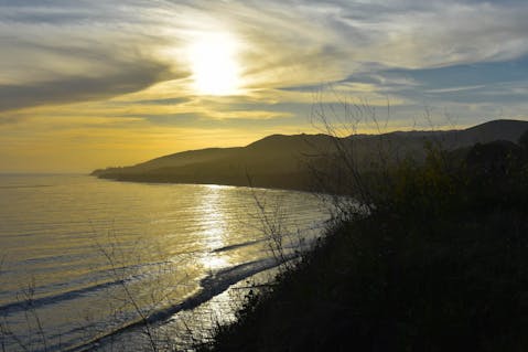Sunset at El Capitan State Beach in Santa Barbara 