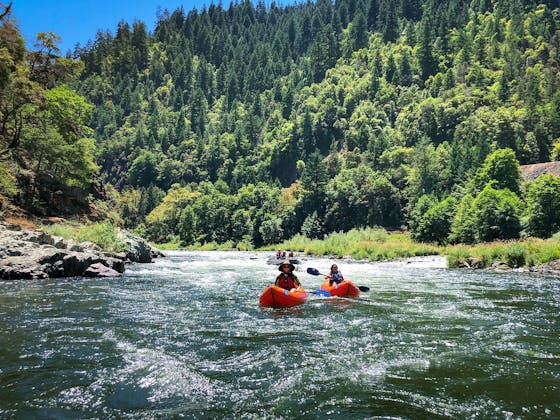 Float an Inflatable Kayak Down the Rogue River in Southern Oregon With Orange Torpedo 
