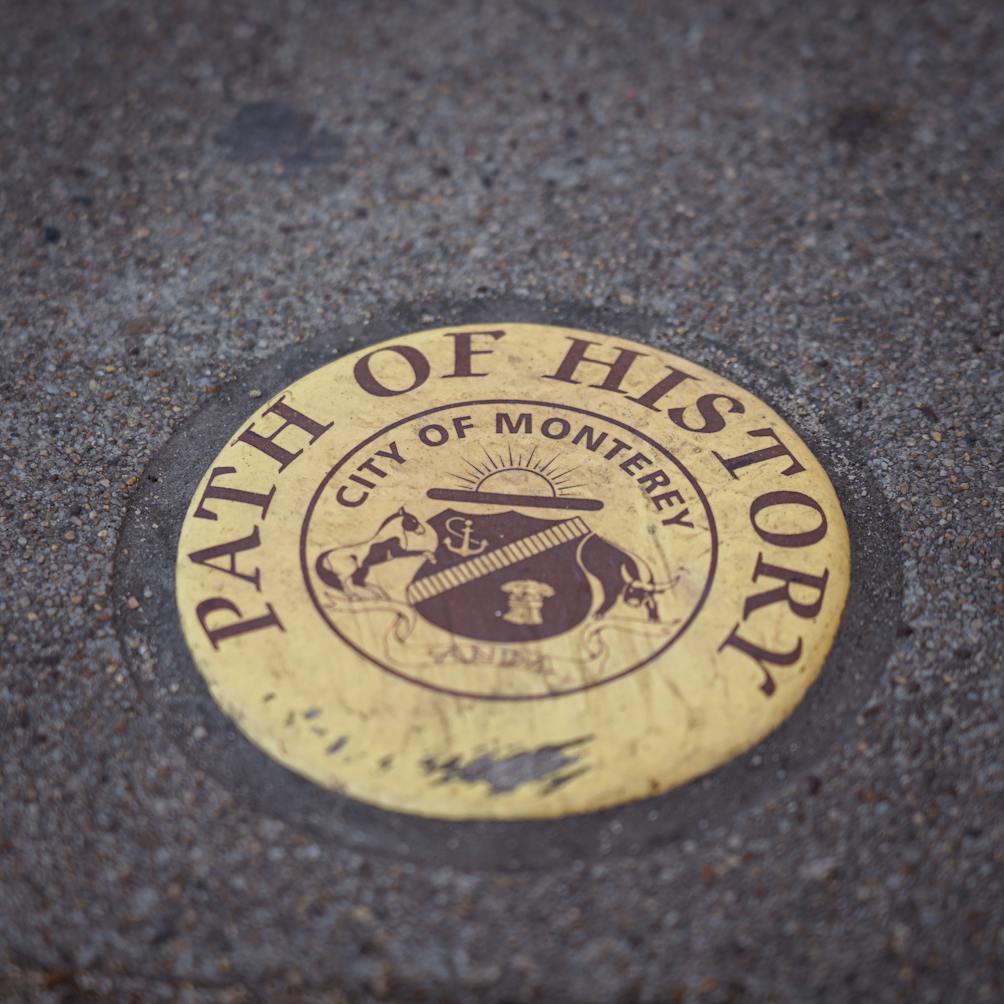 Monterey Path of History medallion 
