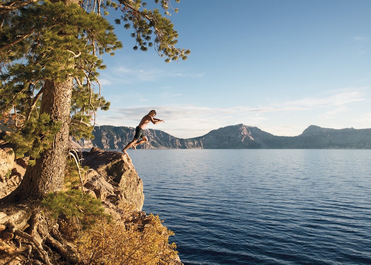 Crater Lake swimming