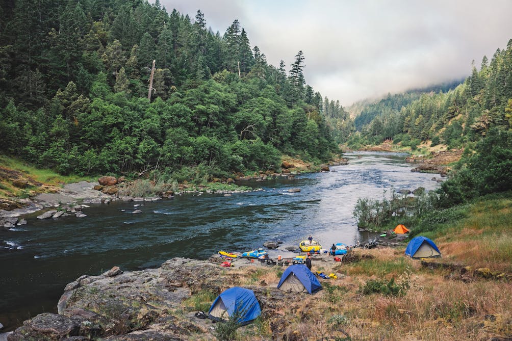 camping along the Rogue River
