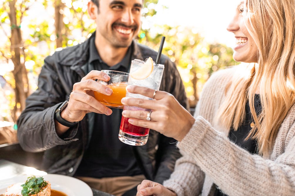 couple having drinks in Oxnard