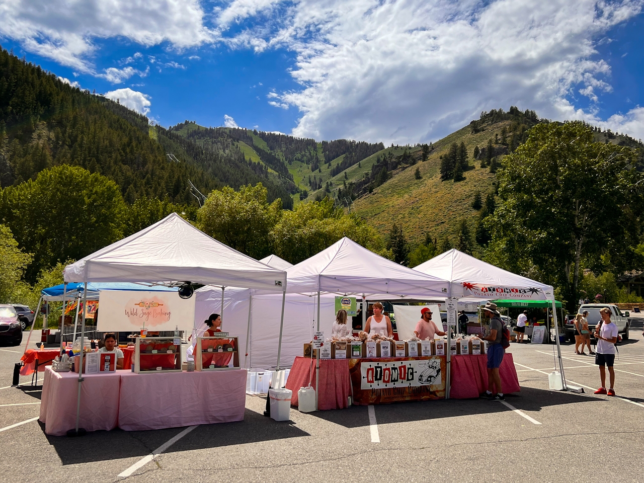 River Run Lodge Farmers Market in Sun Valley Idaho 