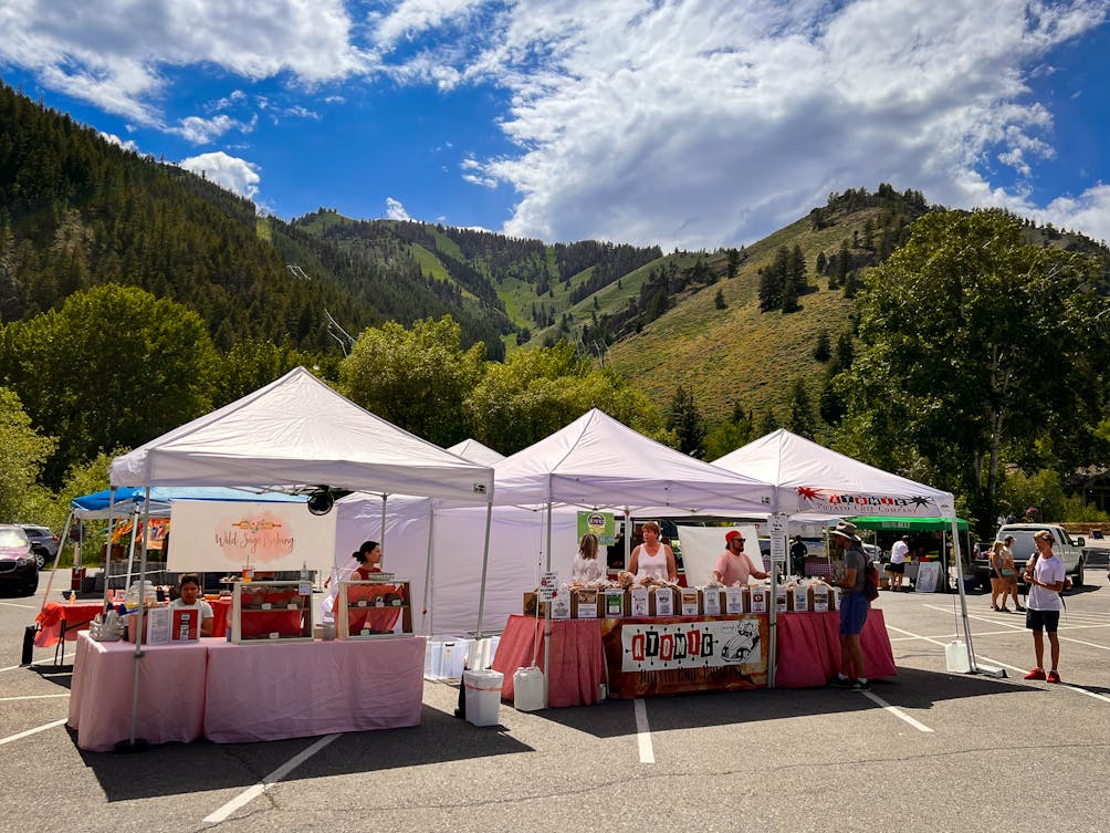 River Run Lodge Farmers Market in Sun Valley Idaho 