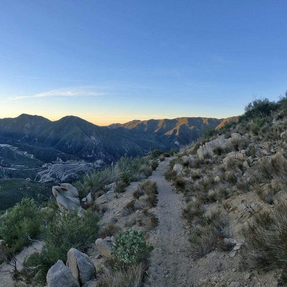 Trail to Condor Peak in the San Gabriel Mountains 