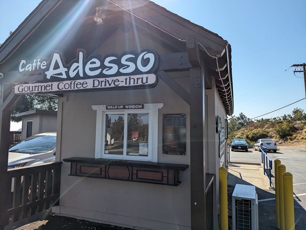 Cafe Adesso coffee in Alpine San Diego County