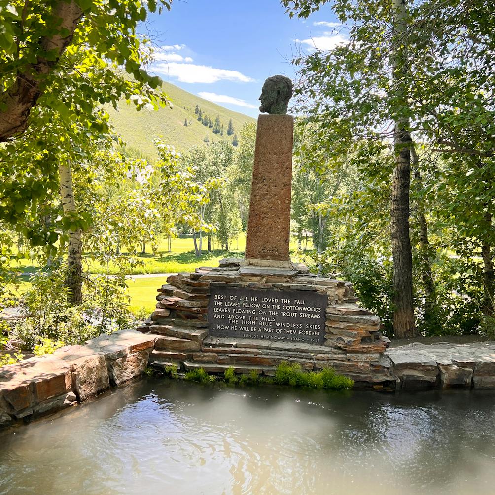 The Hemingway Memorial in Sun Valley Idaho 