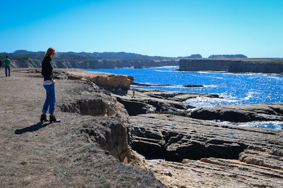 woman hiking Stornetta Public Lands
