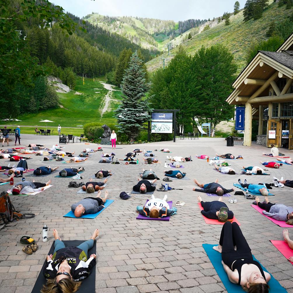 Yoga at River Run in Sun Valley Idaho 
