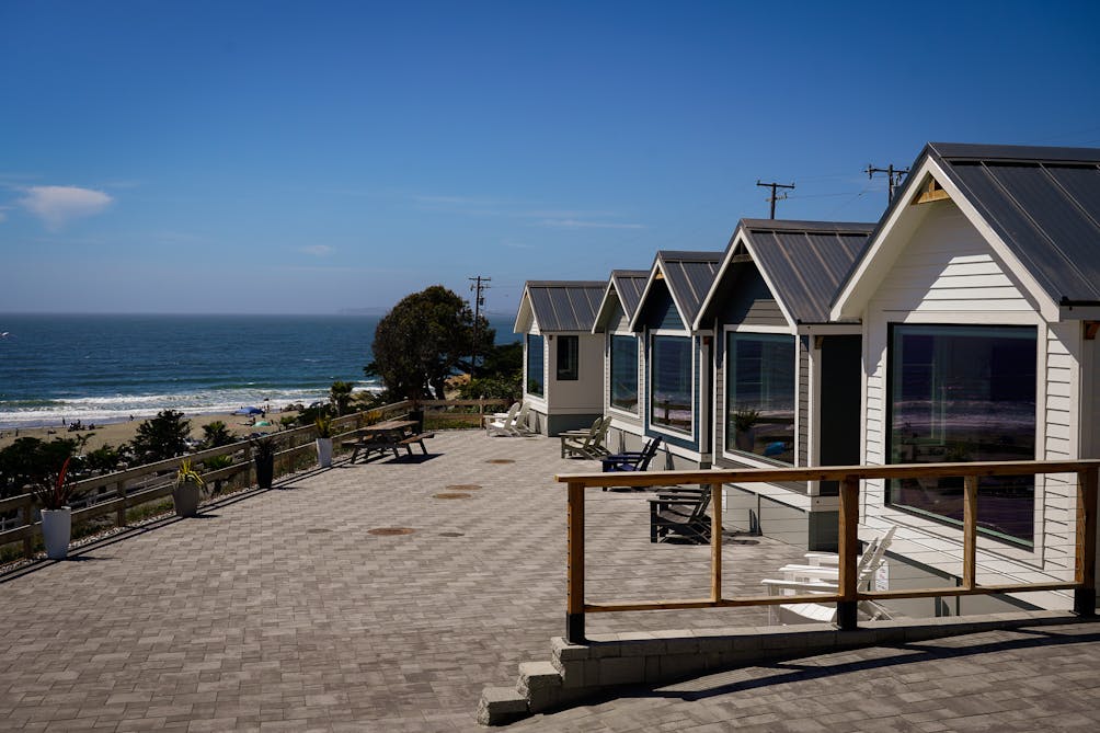 Cottages overlooking Dillon Beach in Marin at Dillon Beach Resort 