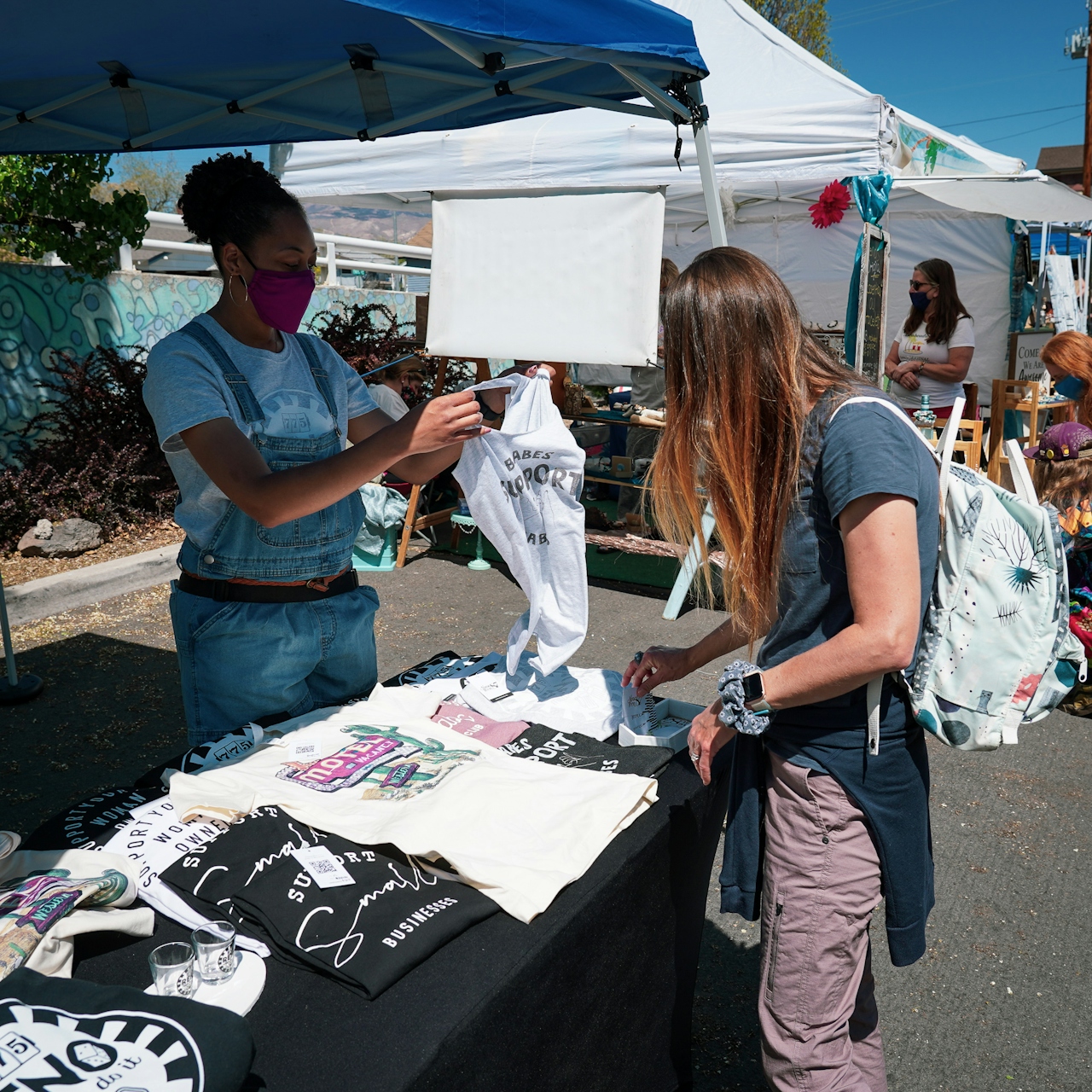 woman at Reno Farmers market