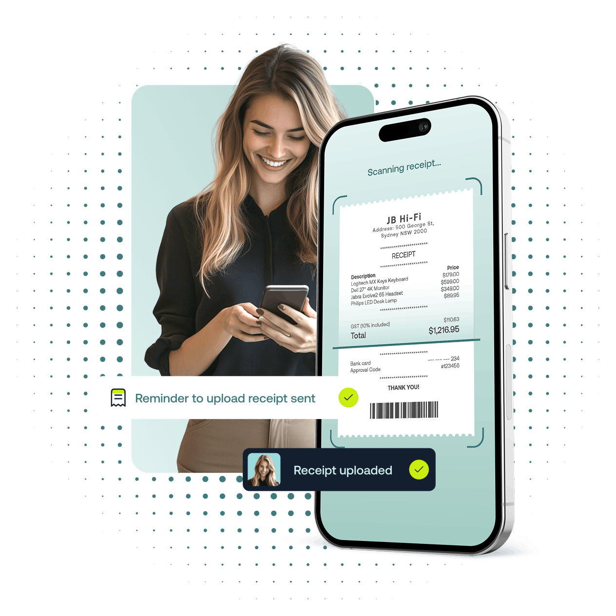 Receipt keeping app