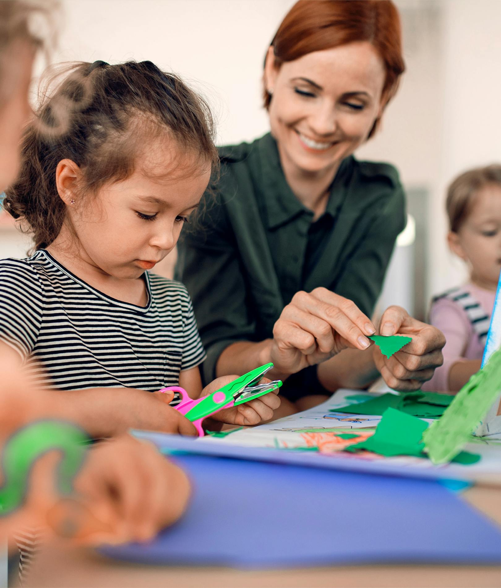 Child carer with child