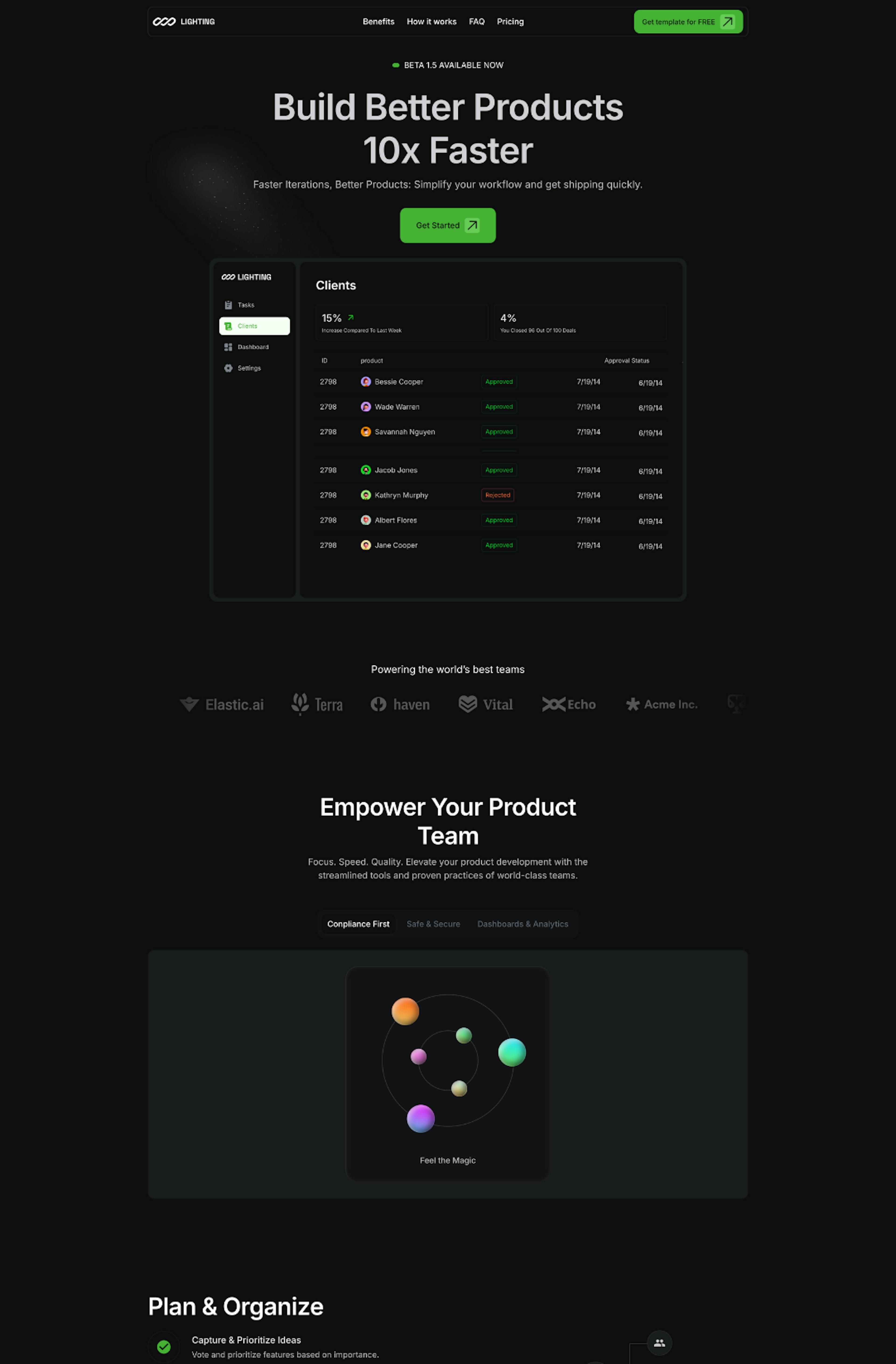 Framer SaaS Website Template.