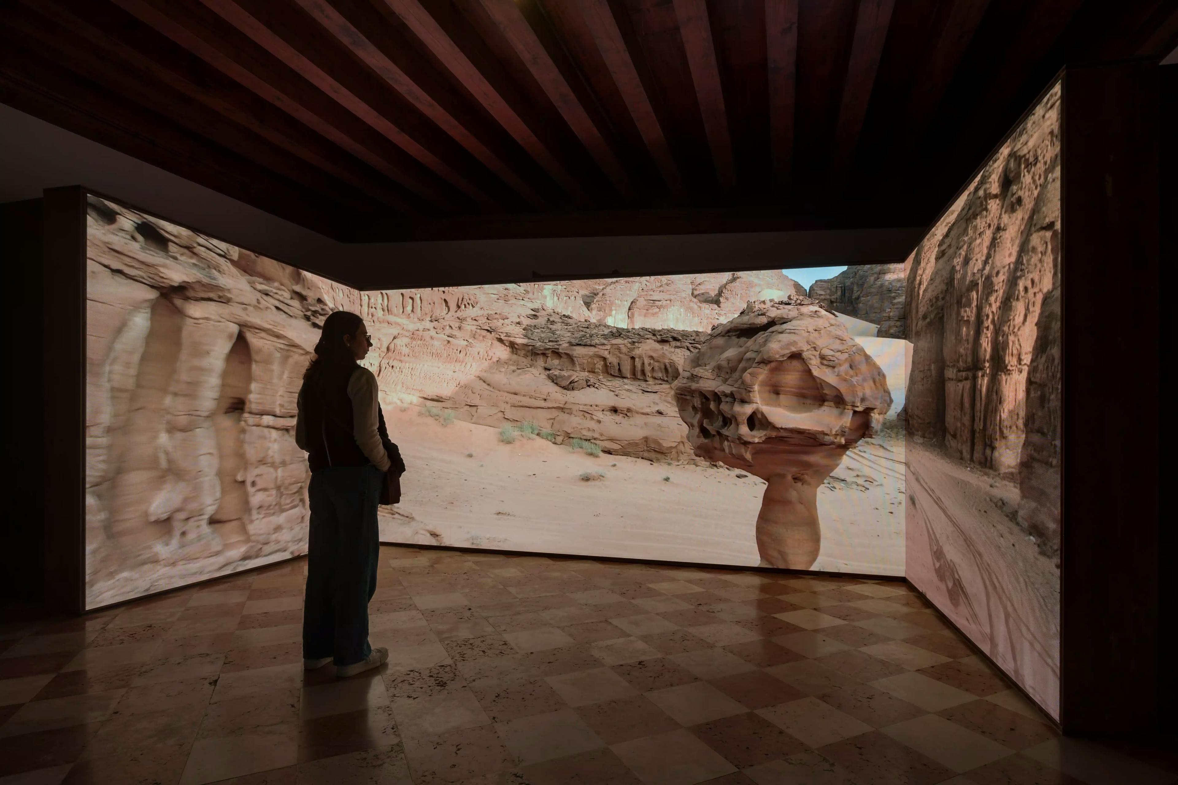 Installazione parte del progetto espositivo in mostra all'Abbazia di San Gregorio di Venezia