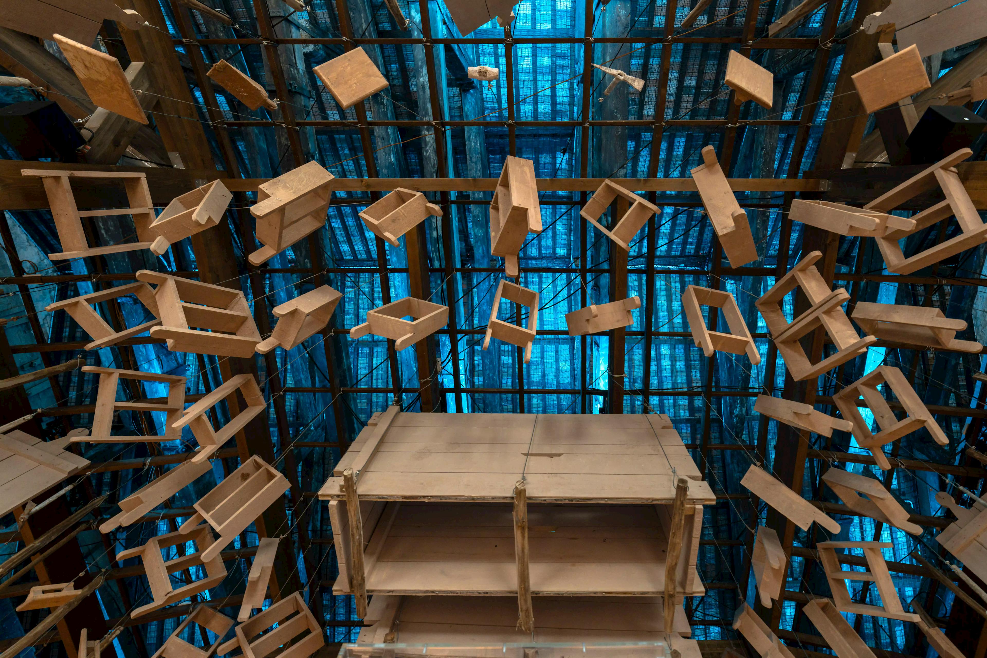 Dettaglio dell'installazione prodotta e coordinata da We Exhibit per il Padiglione Marocco alla Biennale di Venezia 2025