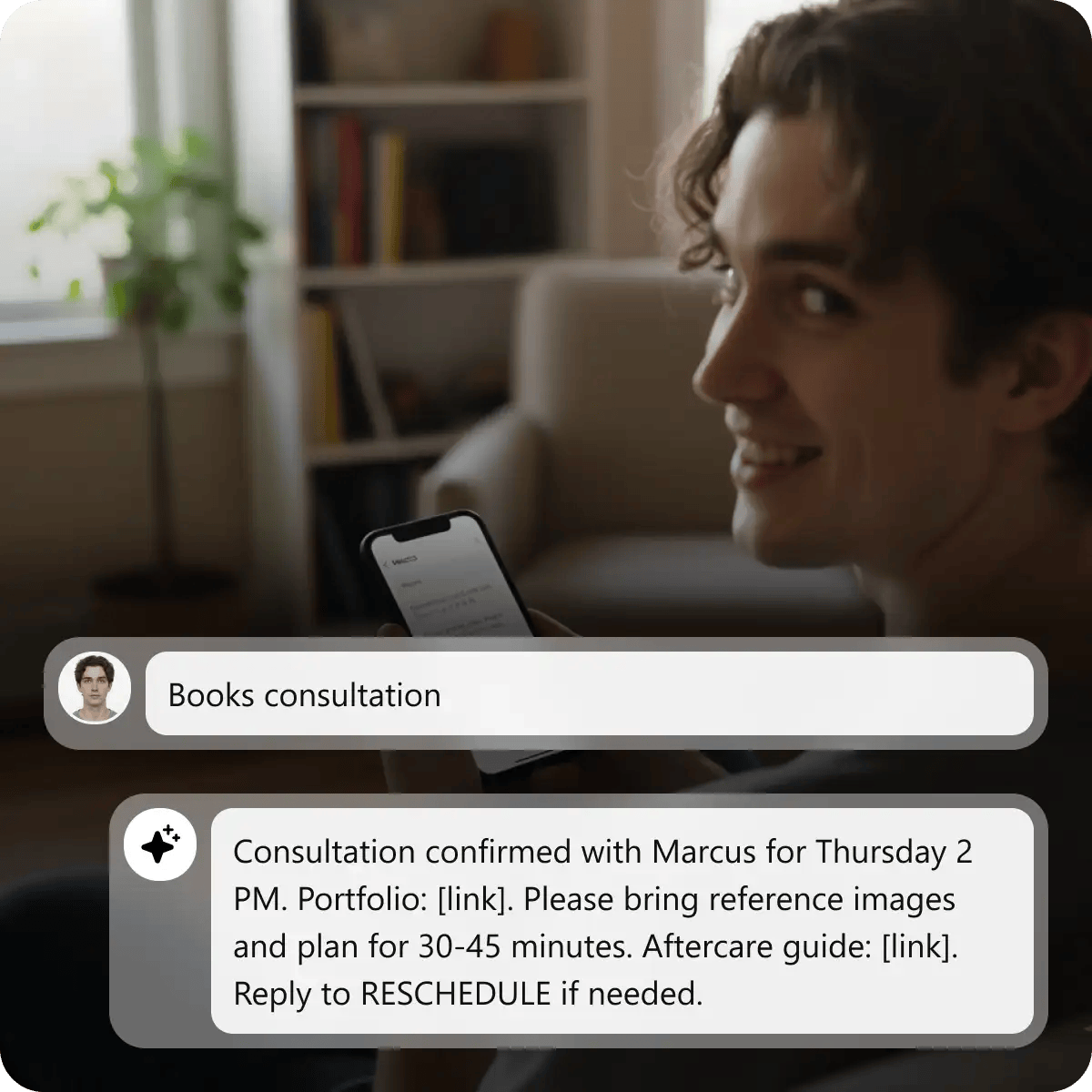 Send Confirmations via SMS or Email
