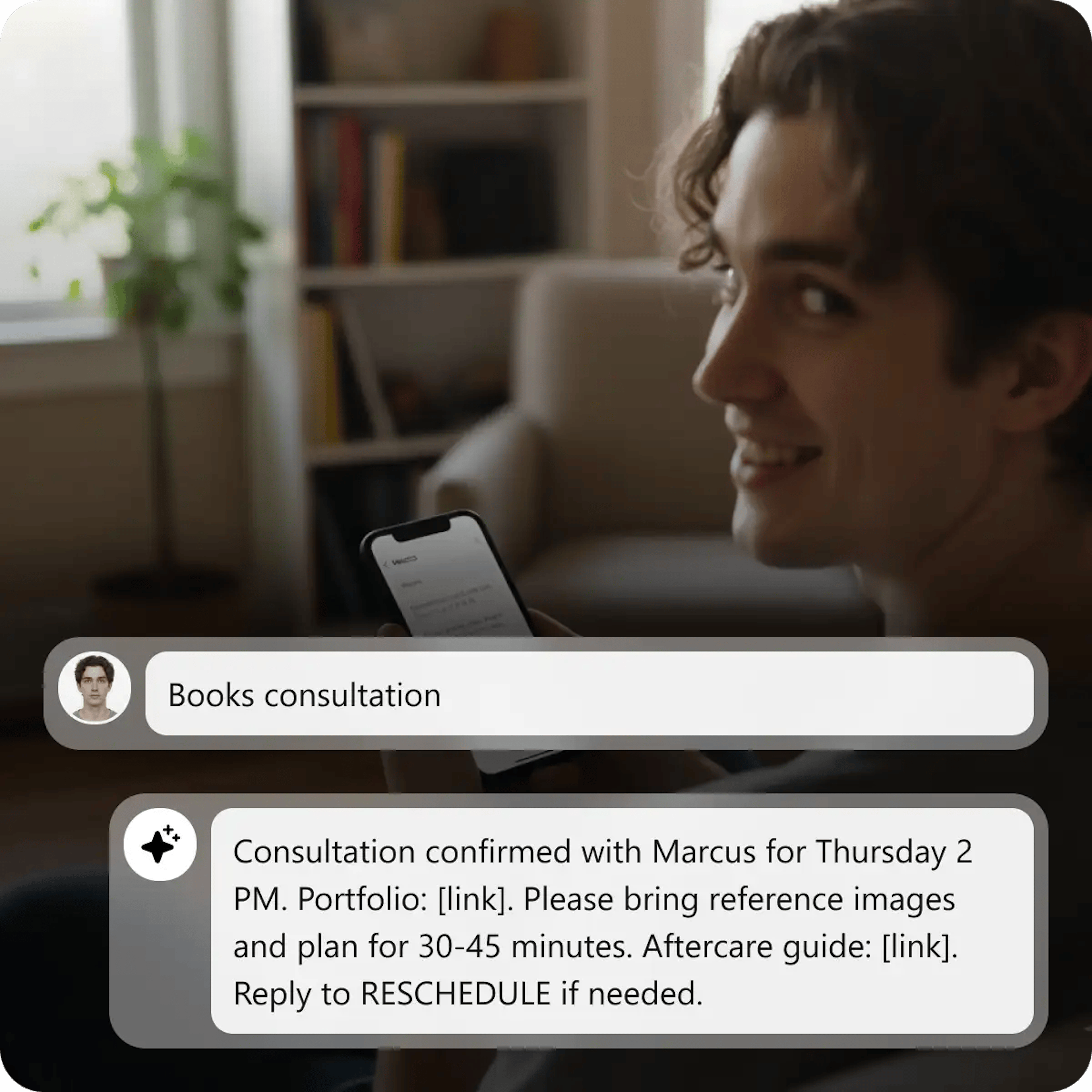 Send Confirmations via SMS or Email