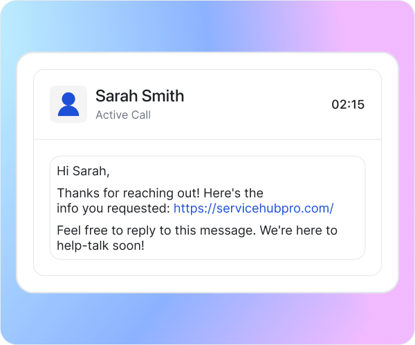 Send Messages in Real Time