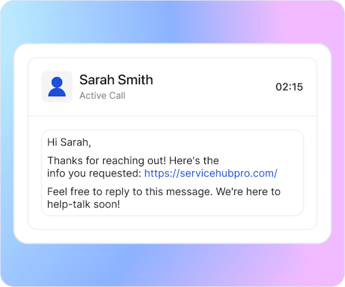 Send Messages in Real Time