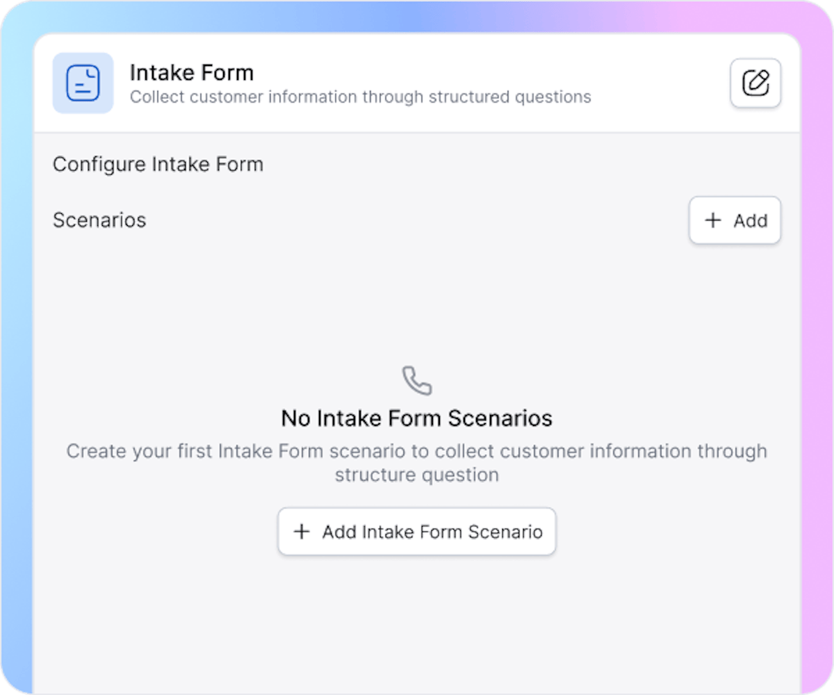 Step 1_ Create Intake Form Scenario