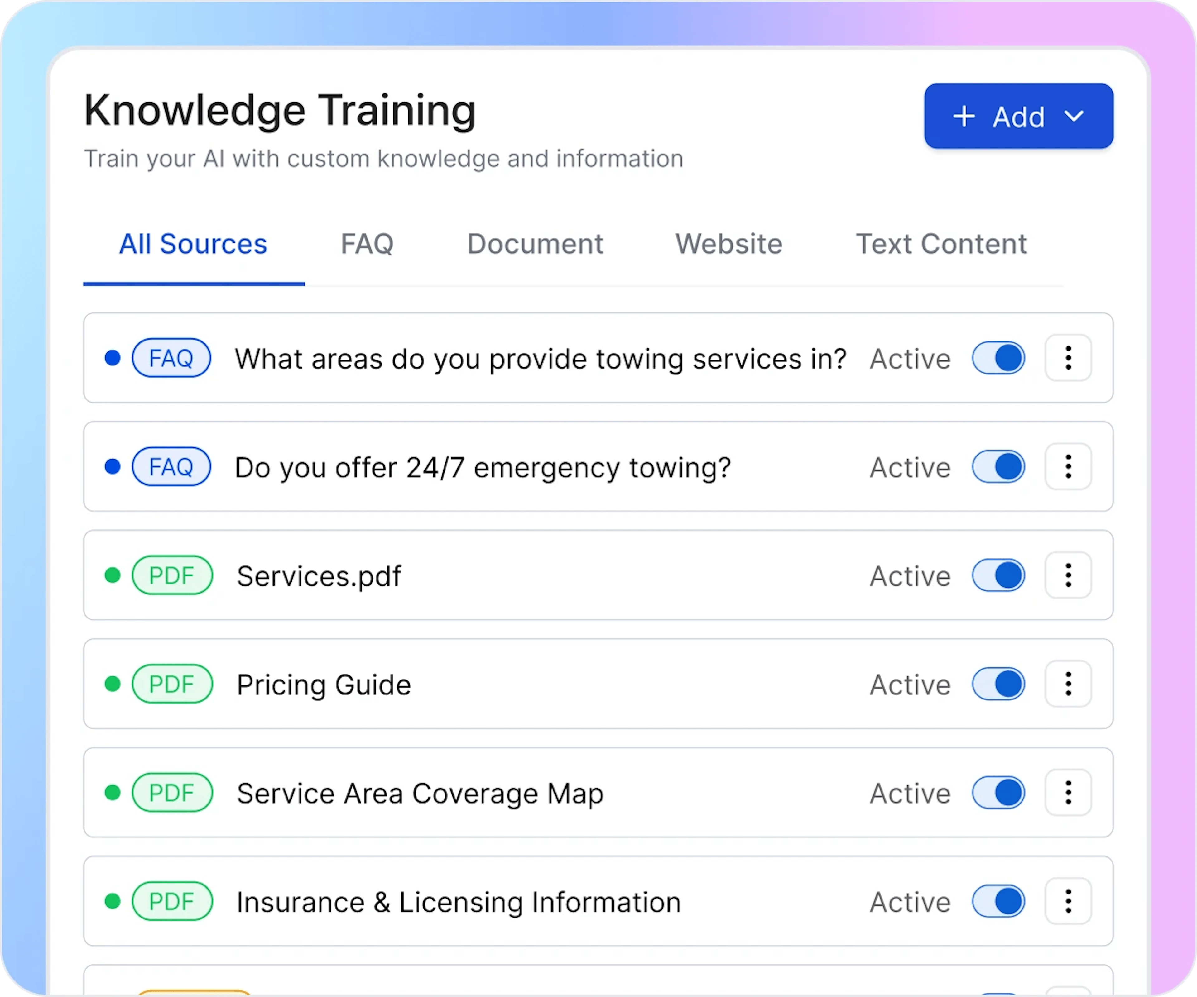 Organize in the Knowledge Base