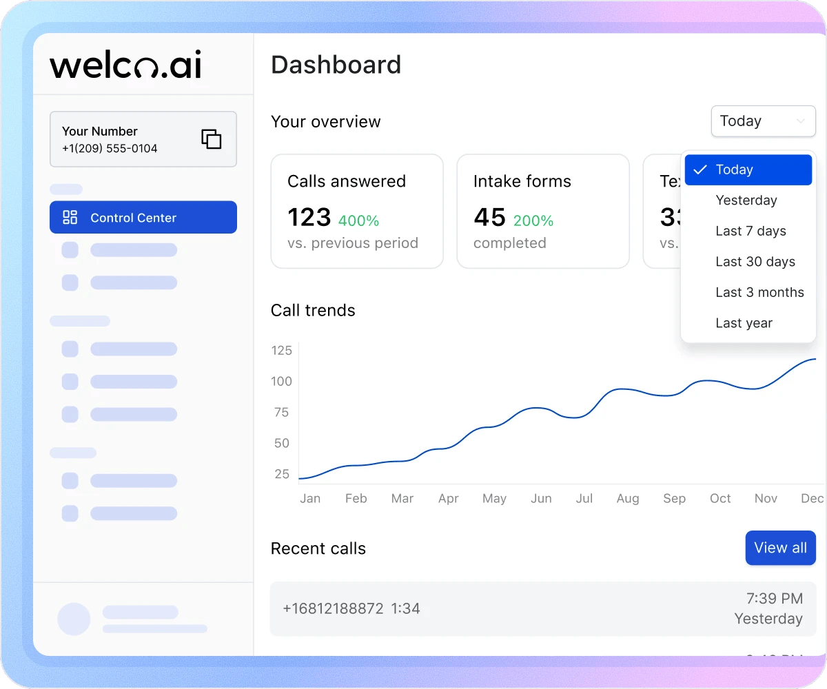 Control Center_ AI Receptionist