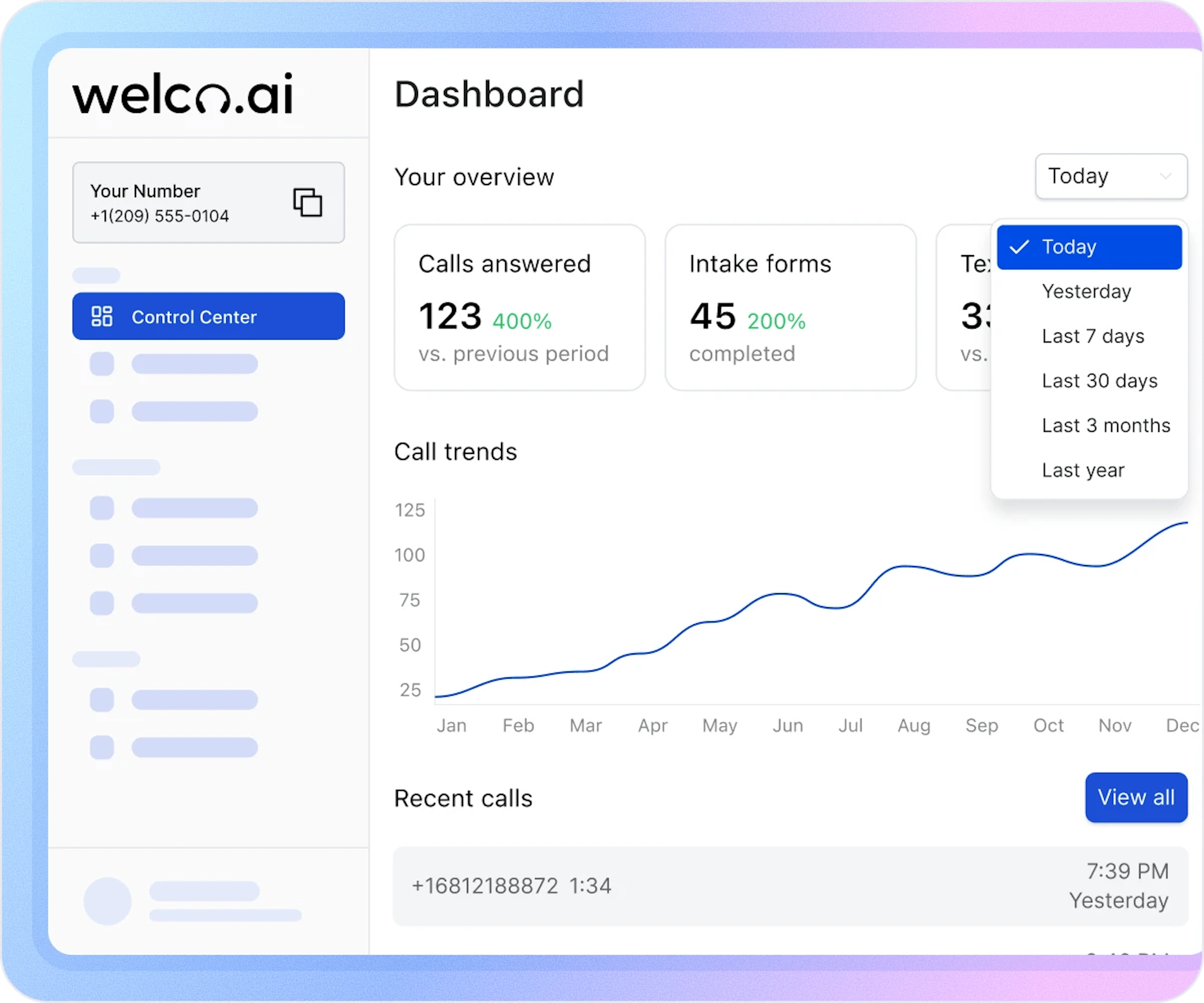 Control Center_ AI Receptionist