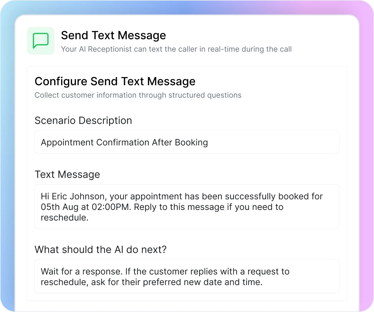 Configure the Message