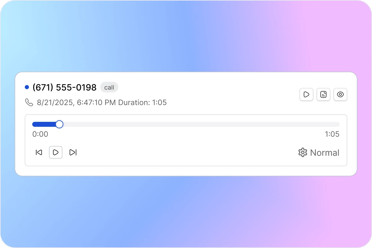 2 Review recordings and transcripts