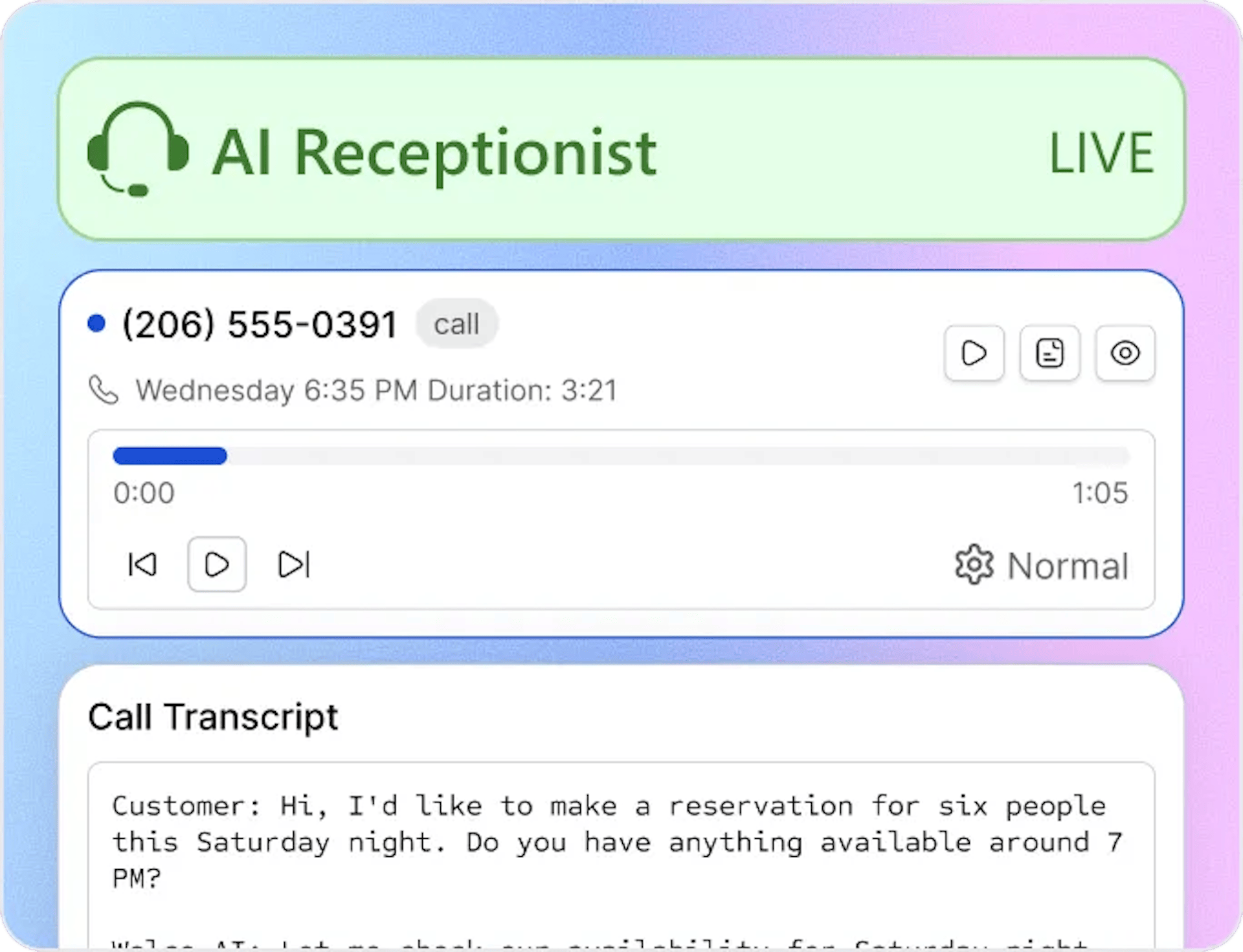 Start Taking Reservations