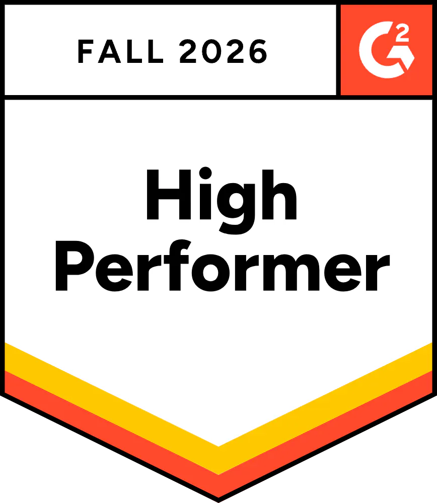 Badge G2 High Performer, automne 2026