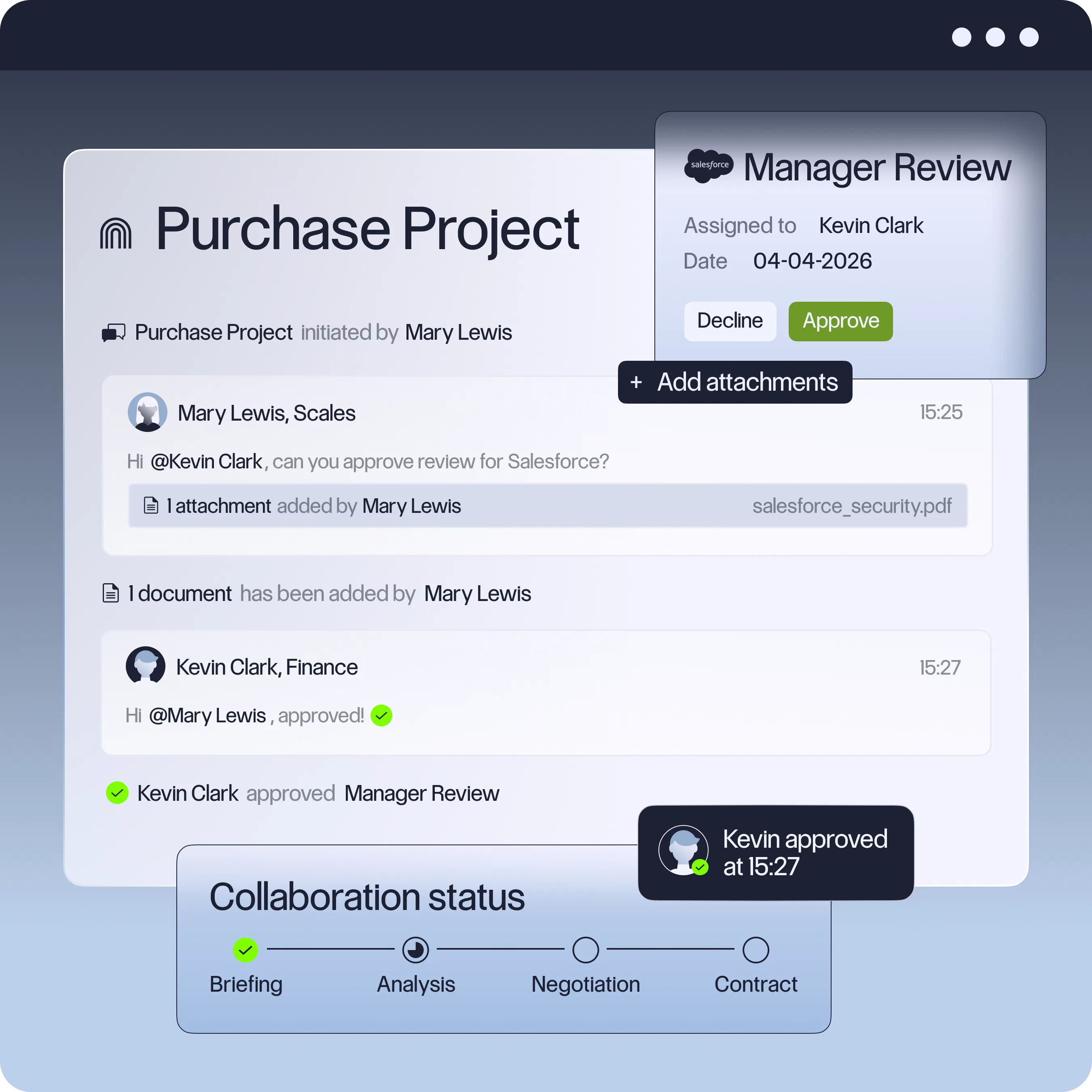 All your purchase details in one secure space