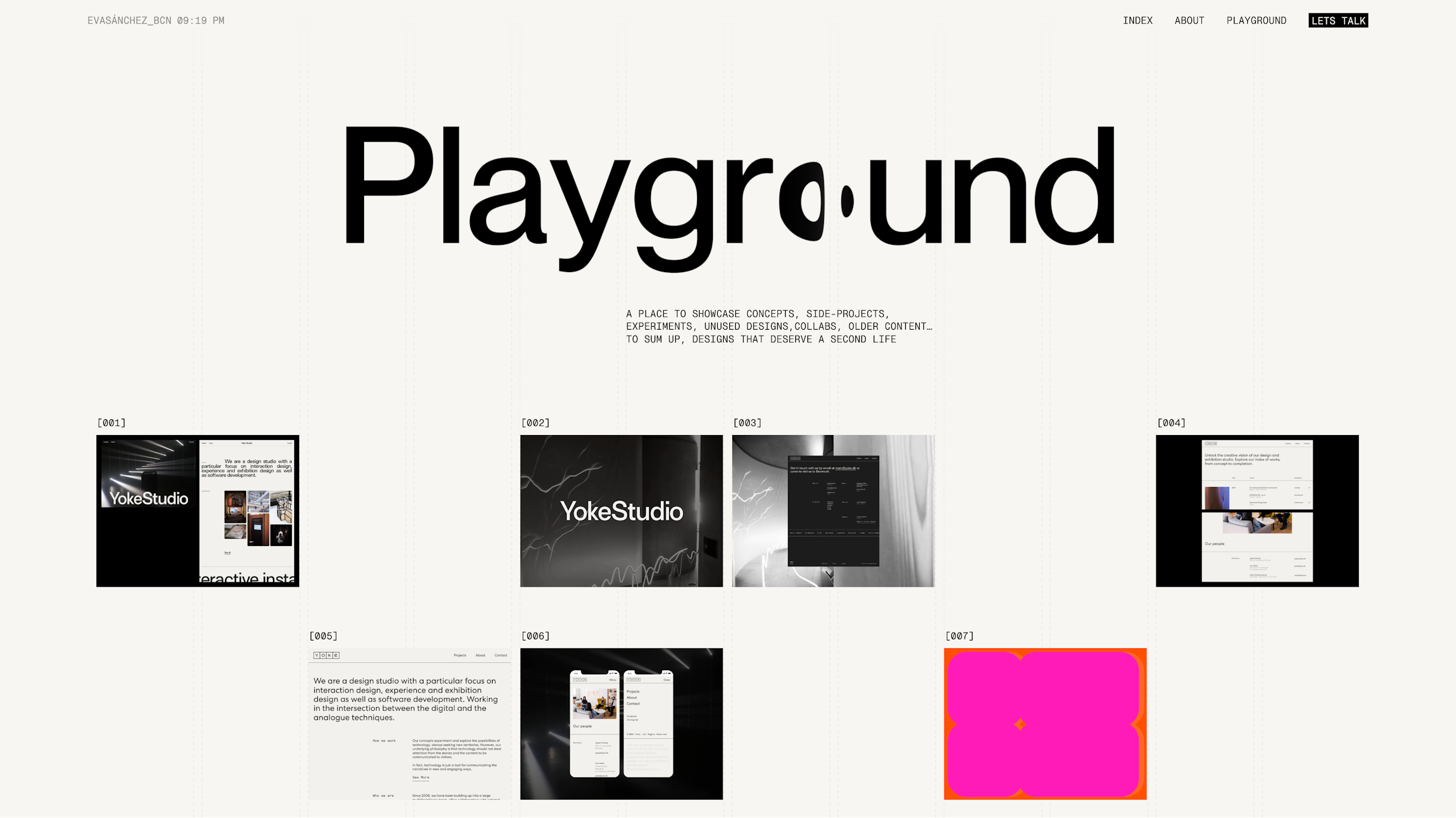 evasanchez.info playground archive