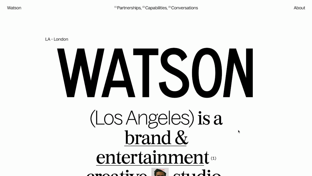 Watson agency at los angeles home page hero
