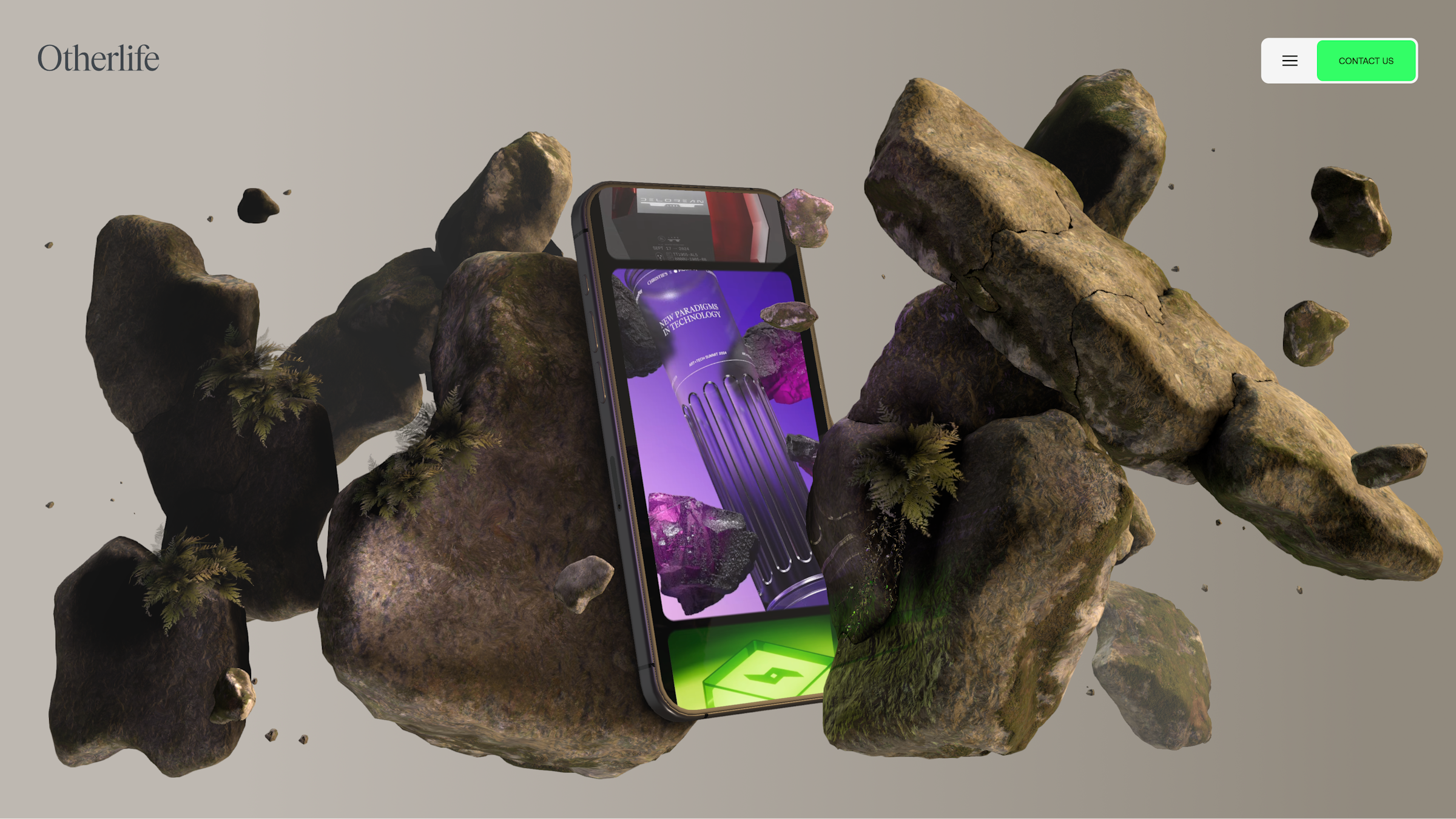 Otherlife Home Hero 3D Scene
