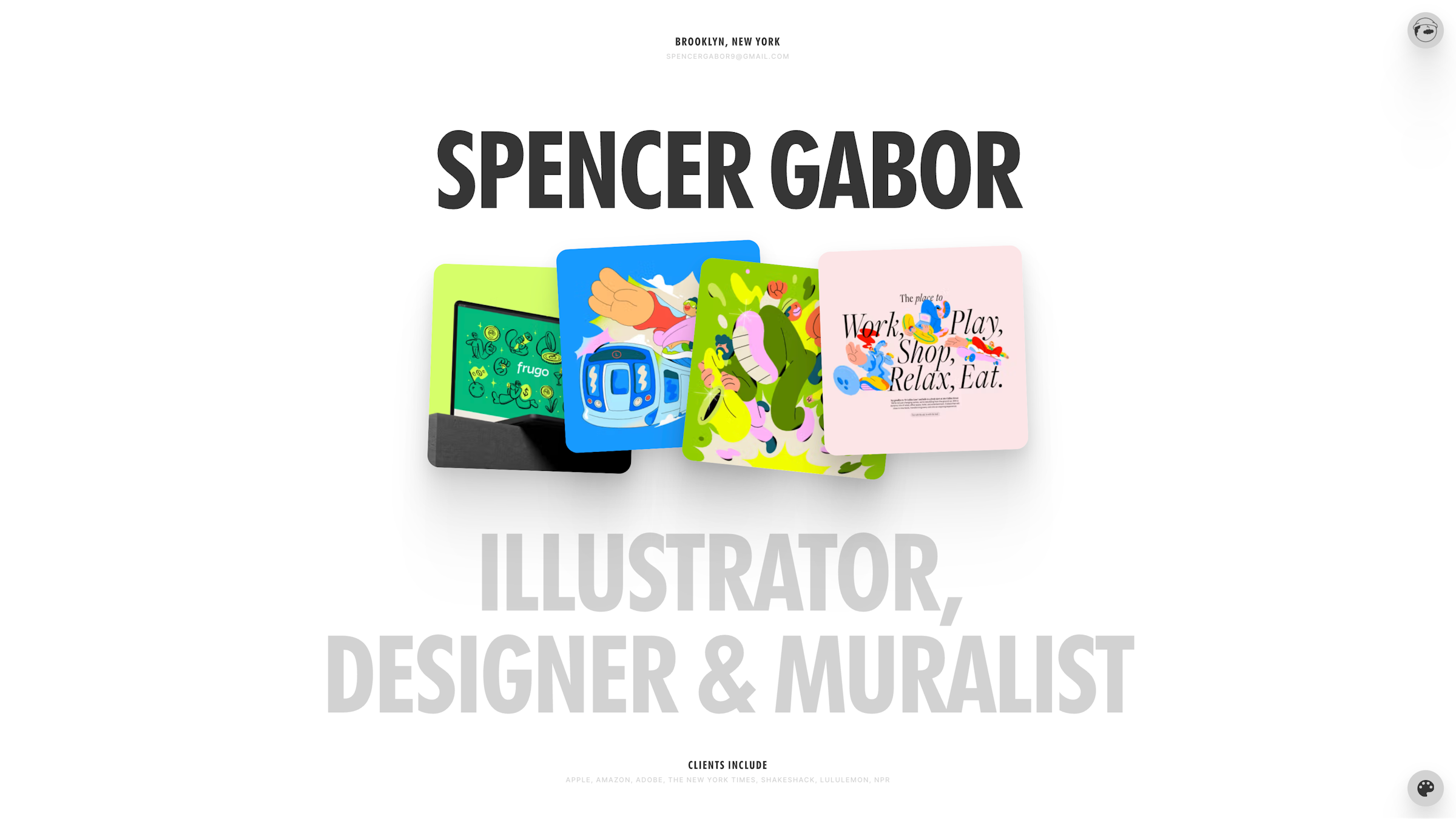 Spencer Gabor home hero interaction