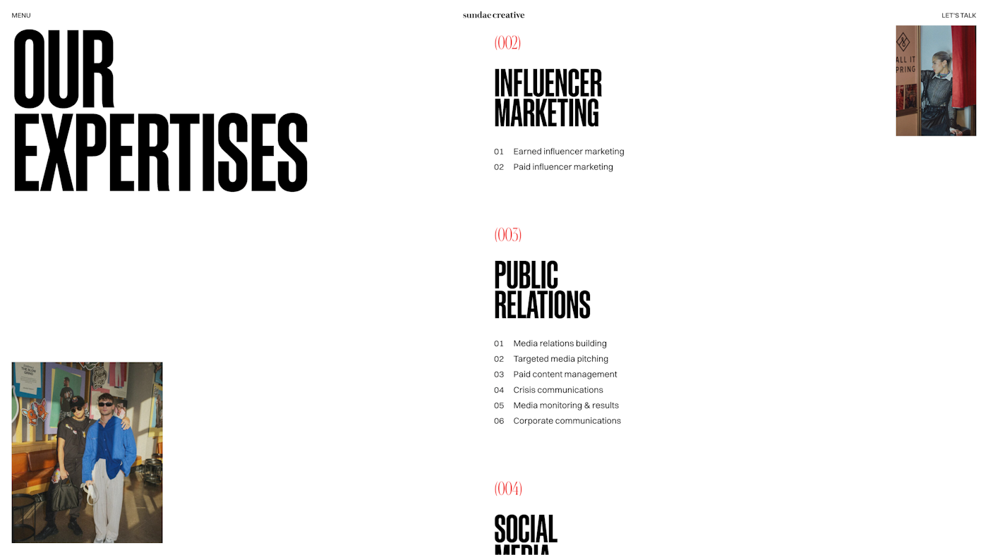 Sundae Creative expertises sticky interaction