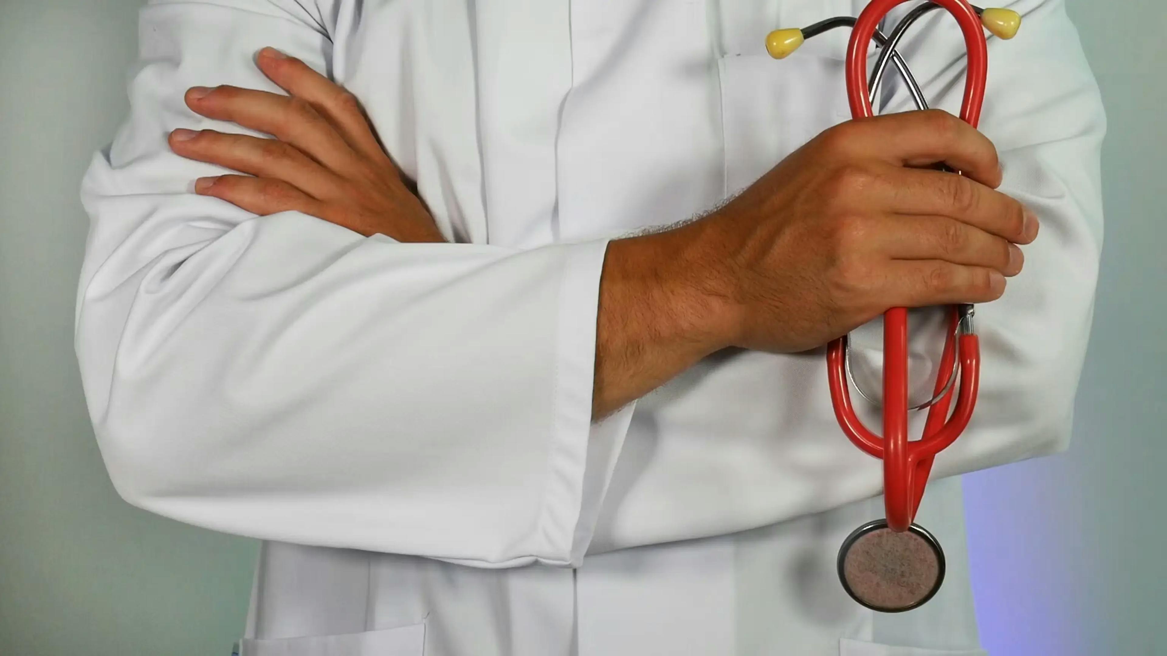 Doctor holding a stethoscope