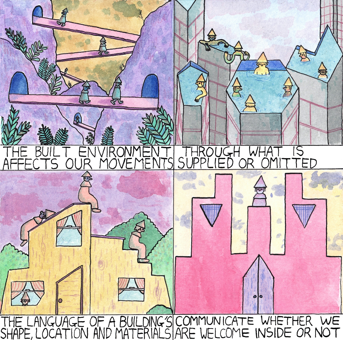 Buildings comic by Rob Bidder