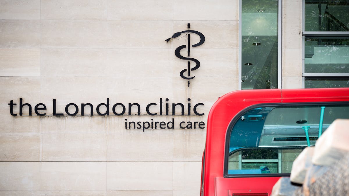 Sign for the London Clinic