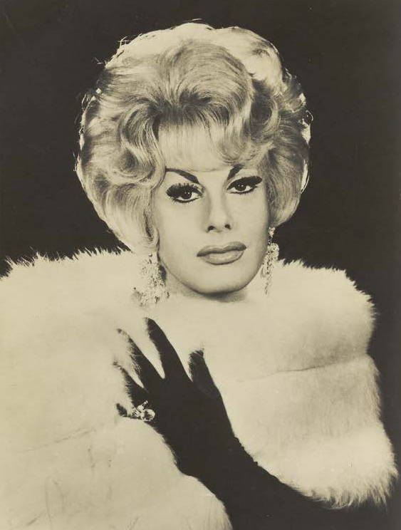 Danny La Rue in drag, photograph, c.1960-69