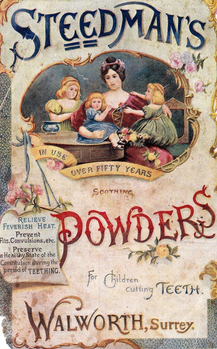 Advert for Steedman's Soothing Powders