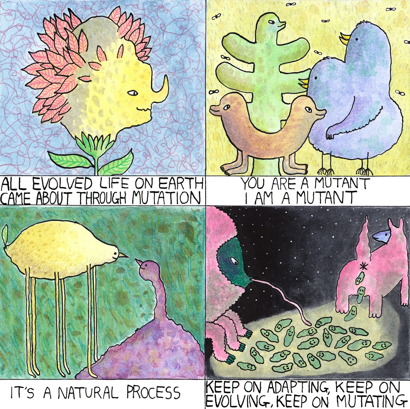 Mutation comic by Rob Bidder