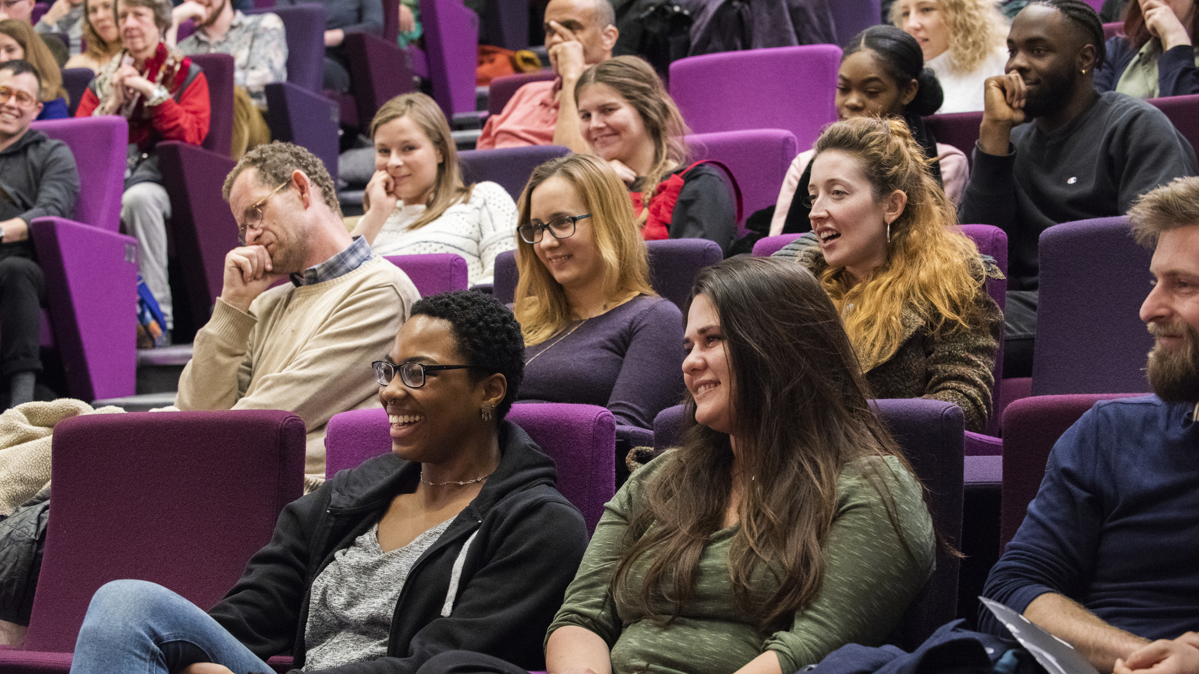 Photograph of the audience in the Henry Wellcome Auditorium at Wellcome Collection.