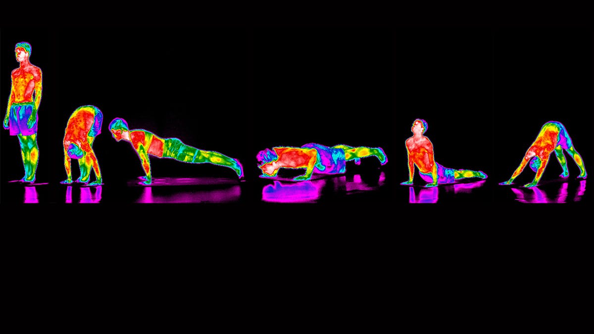 Thermographic yoga sequence 