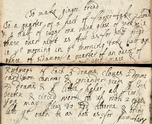 18th century gingerbread recipe